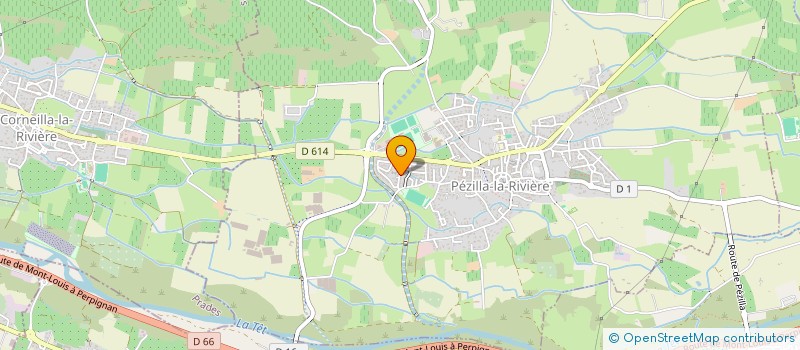localisation de l'entreprise OSMOSE à PEZILLA-LA-RIVIERE
