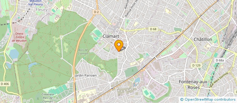 localisation de l'entreprise OSMOSE à CLAMART