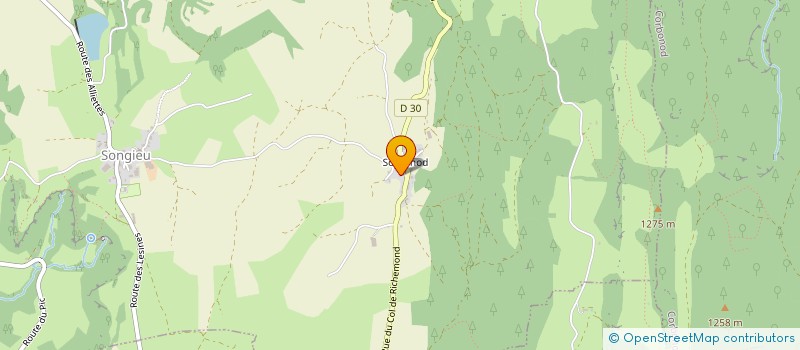 localisation de l'entreprise OSMOSE  HAUT VALROMEY