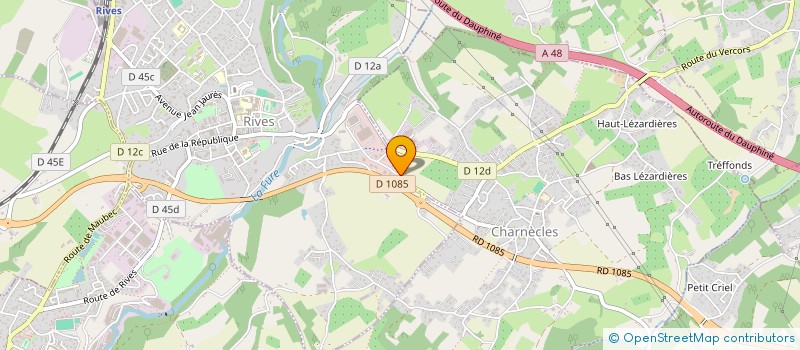 localisation de l'entreprise OSMOSE  RIVES