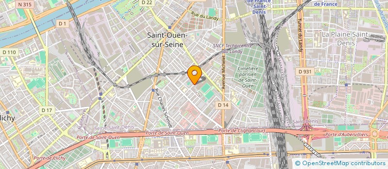 localisation de l'entreprise OSMOSE à SAINT-OUEN-SUR-SEINE