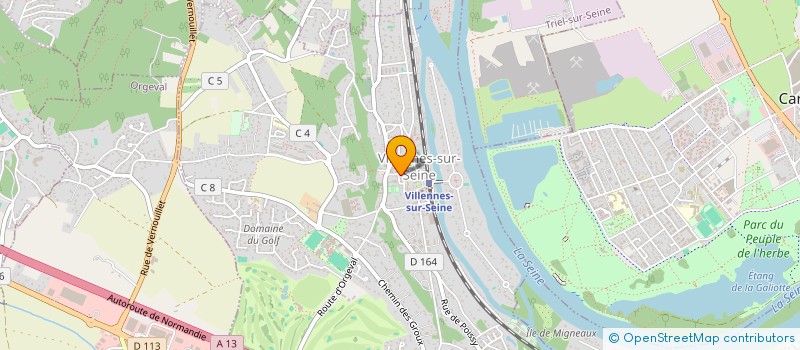 localisation de l'entreprise OSMOSE  VILLENNES-SUR-SEINE