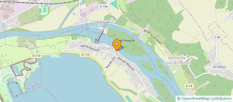 localisation de l'entreprise OSMOSE  POSES