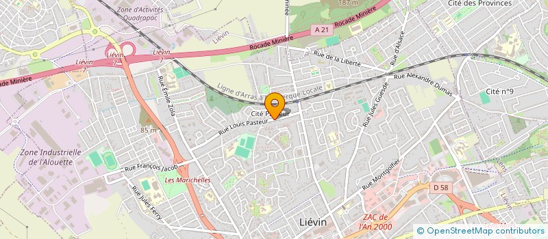 localisation de l'entreprise OSMOSE  LIEVIN