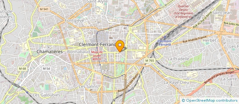 localisation de l'entreprise OSMOSE ATELIER D'ARCHITECTURE  CLERMONT-FERRAND