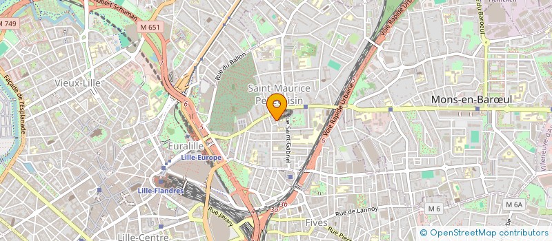 localisation de l'entreprise OSMOSE BATIMENT à LILLE