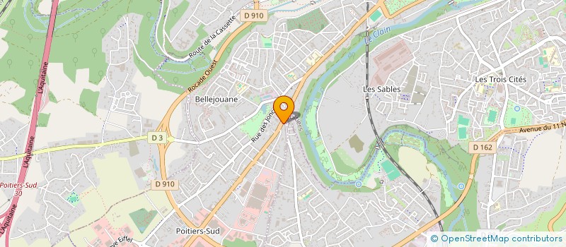 localisation de l'entreprise OSMOSE BIEN ETRE SARL à POITIERS