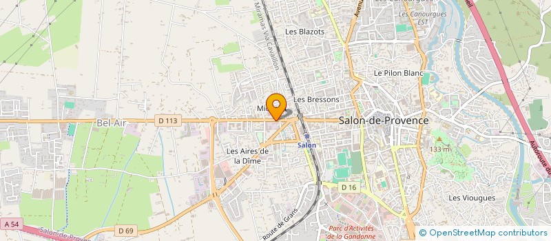 localisation de l'entreprise OSMOSE COIFFURE SARL à SALON-DE-PROVENCE