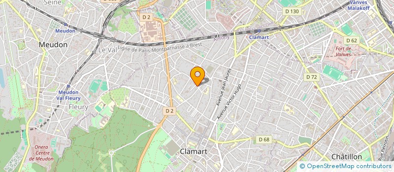 localisation de l'entreprise OSMOSE ETUDES à CLAMART