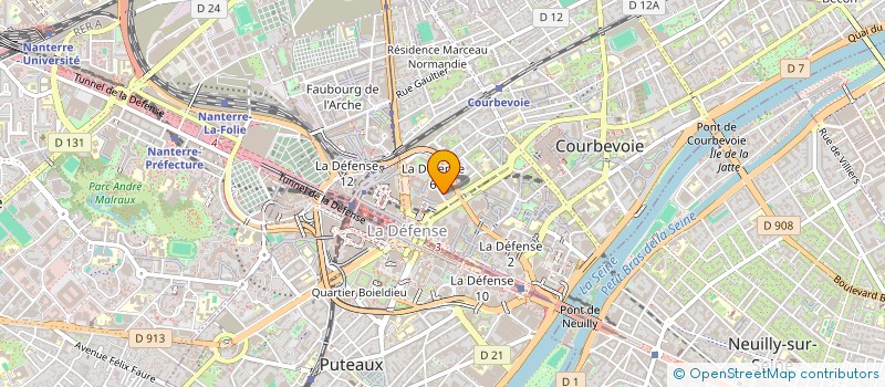 localisation de l'entreprise OSMOSE INTERNATIONAL à COURBEVOIE
