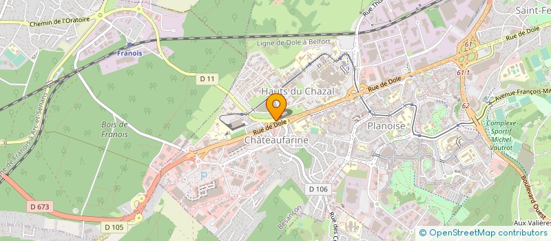 localisation de l'entreprise OSMOSE MAITRISE D'OEUVRE à BESANCON