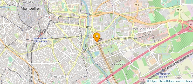 localisation de l'entreprise OSMOSE - OPTIMATES à MONTPELLIER