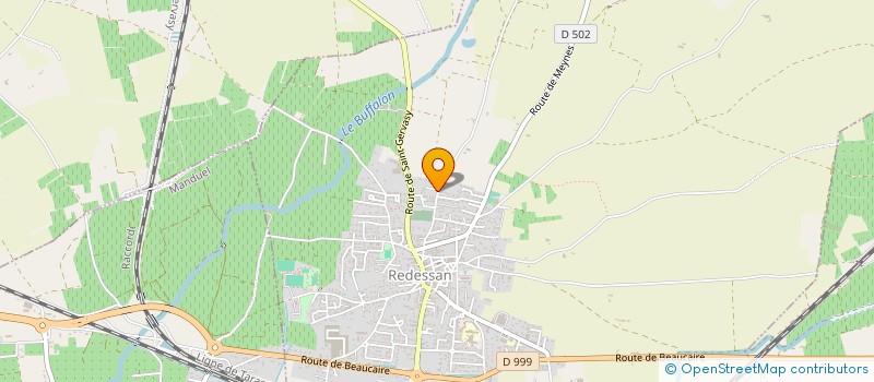 localisation de l'entreprise OSMOSE POP'EVENT  REDESSAN