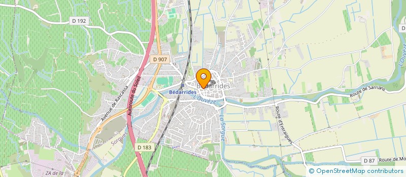 localisation de l'entreprise OSMOSIS  BEDARRIDES