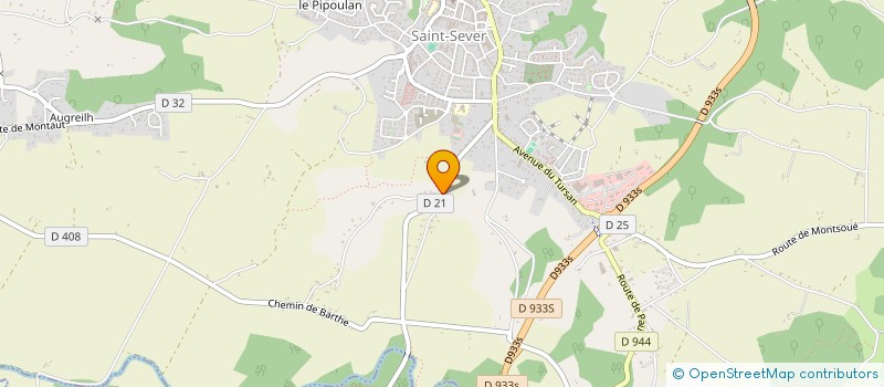 localisation de l'entreprise OSMOSO à SAINT-SEVER