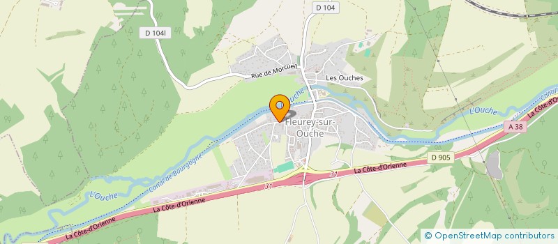 localisation de l'entreprise OSMOSYA  FONTAINE-LES-DIJON