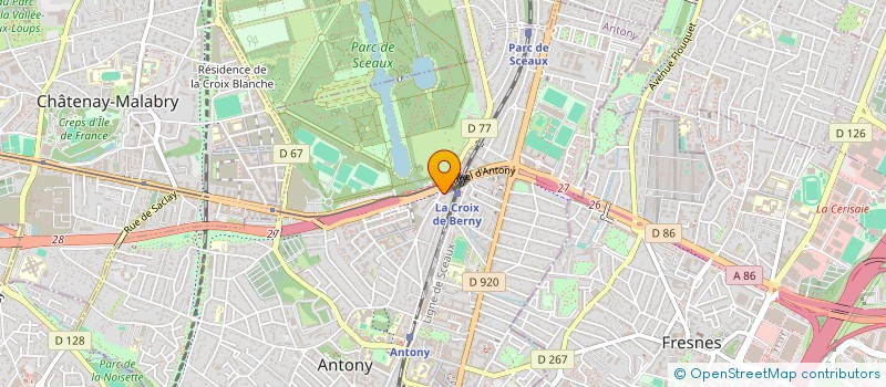 localisation de l'entreprise OSMOVE à ANTONY