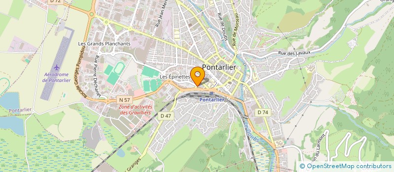 localisation de l'entreprise OSMOZ à PONTARLIER