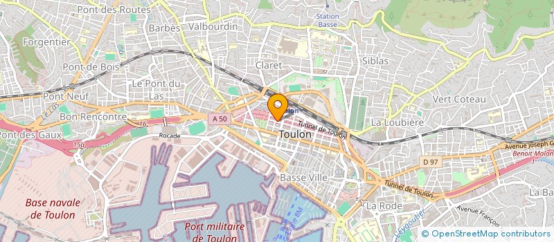 localisation de l'entreprise OSMOZ à TOULON
