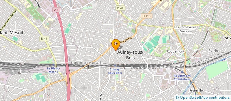 localisation de l'entreprise OSMOZ à AULNAY-SOUS-BOIS