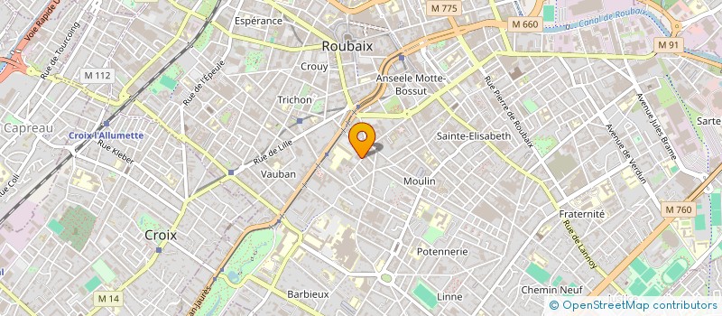 localisation de l'entreprise OSMOZ ASSOCIATION  ROUBAIX