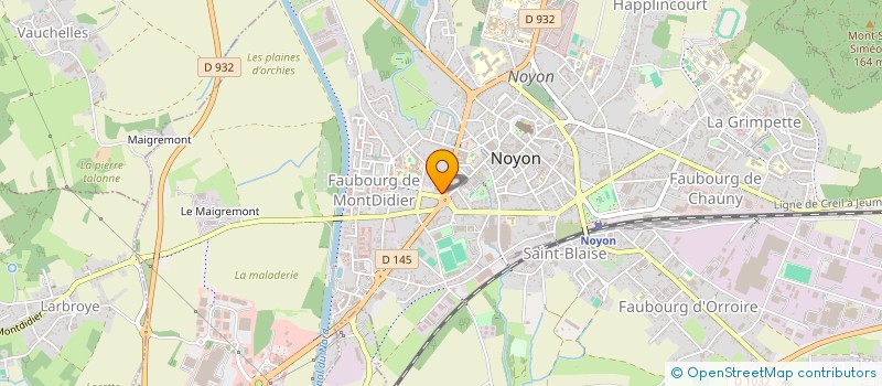 localisation de l'entreprise OSMOZE  NOYON