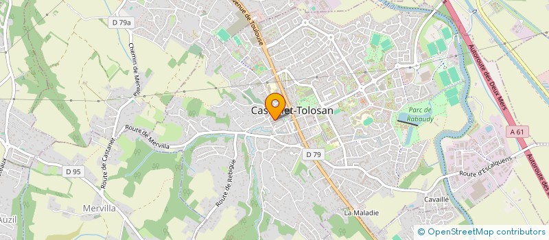 localisation de l'entreprise OSMOZIA à CASTANET-TOLOSAN
