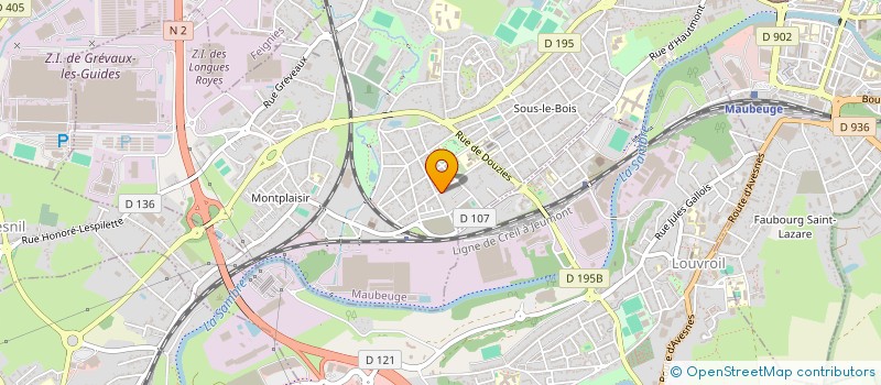 localisation de l'entreprise OSMOZZ  MAUBEUGE