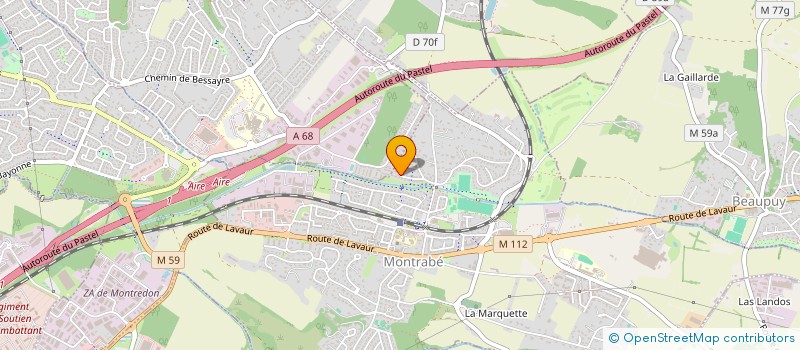 localisation de l'entreprise OSMUSE  MONTRABE