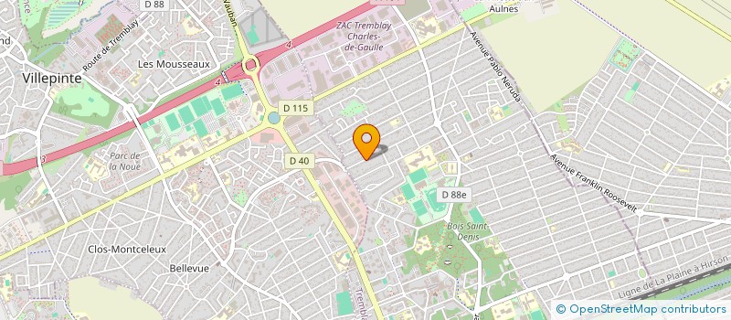 localisation de l'entreprise OSN à TREMBLAY-EN-FRANCE