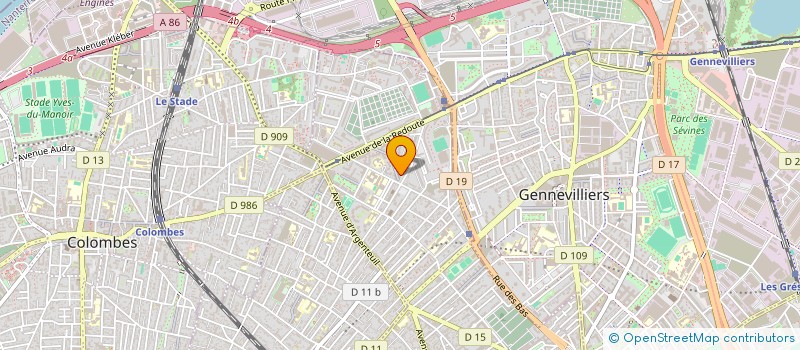 localisation de l'entreprise OSNET TECHNOLOGY  COLOMBES