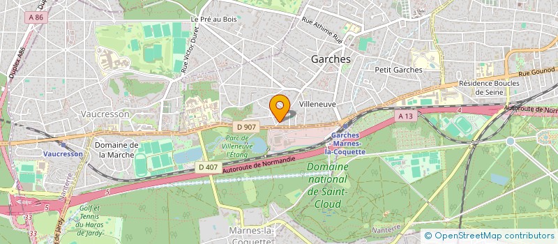 localisation de l'entreprise OSNYVA à GARCHES