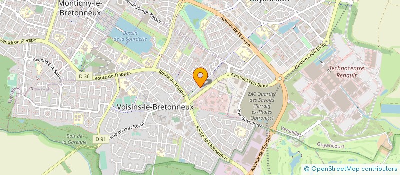 localisation de l'entreprise OSOE  VOISINS-LE-BRETONNEUX