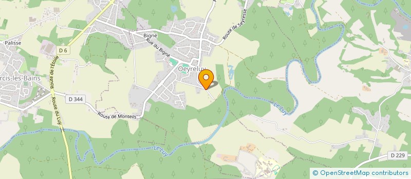 localisation de l'entreprise OSOLAIR  OEYRELUY