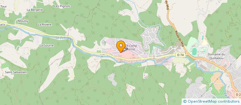 localisation de l'entreprise OSOLEV à SAINTE-MAXIME