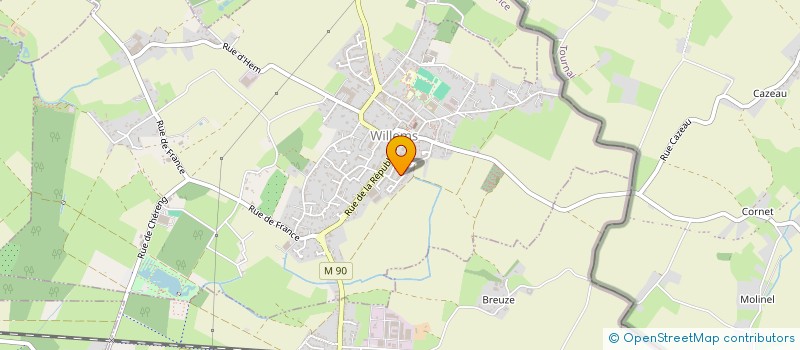 localisation de l'entreprise OSONS WILL ROCK CLUB  WILLEMS