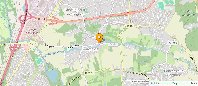 localisation de l'entreprise OSP à GOUVERNES