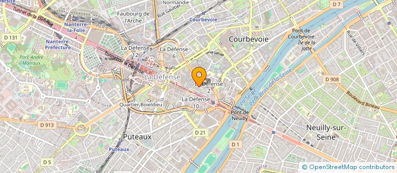 localisation de l'entreprise OSPREY JET à COURBEVOIE