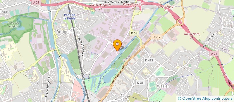 localisation de l'entreprise OSS AGENCEMENT à DOUAI