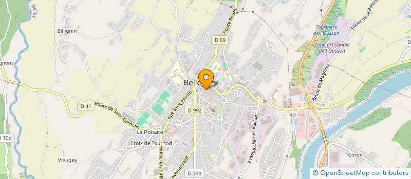 localisation de l'entreprise OSS BELLEY (OFFRE DE SOINS DU SECTEUR DE BELLEY)  BELLEY