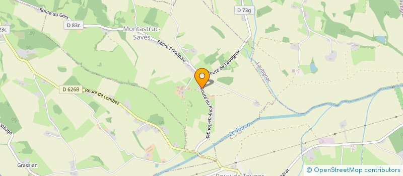 localisation de l'entreprise OSS EBENISTERIE  MONTASTRUC-SAVES