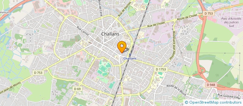 localisation de l'entreprise OSSA à CHALLANS