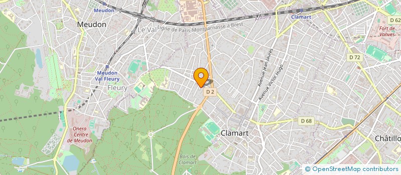 localisation de l'entreprise OSSANA à CLAMART