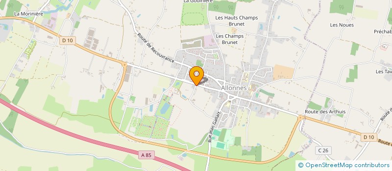 localisation de l'entreprise OSSANT à ALLONNES