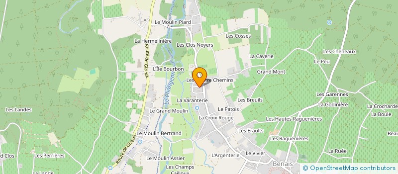 localisation de l'entreprise OSSANT BERNICHE à BENAIS