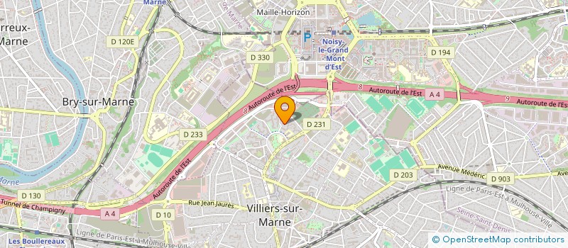 localisation de l'entreprise OSSAS IT à VILLIERS-SUR-MARNE