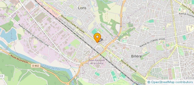 localisation de l'entreprise OSSAU ASSURANCES à LONS