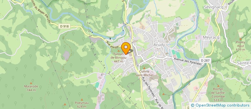 localisation de l'entreprise OSSAU DIAGNOSTICS  ARUDY