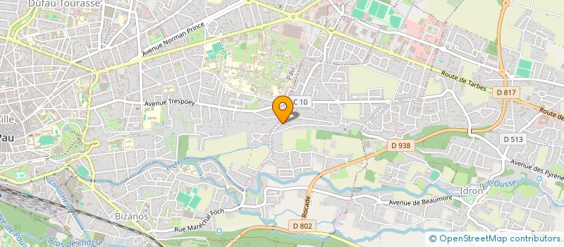 localisation de l'entreprise OSSAUNOT  BIZANOS