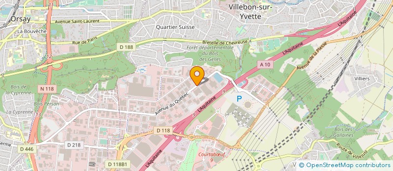 localisation de l'entreprise OSSEOMATRIX  VILLEBON-SUR-YVETTE